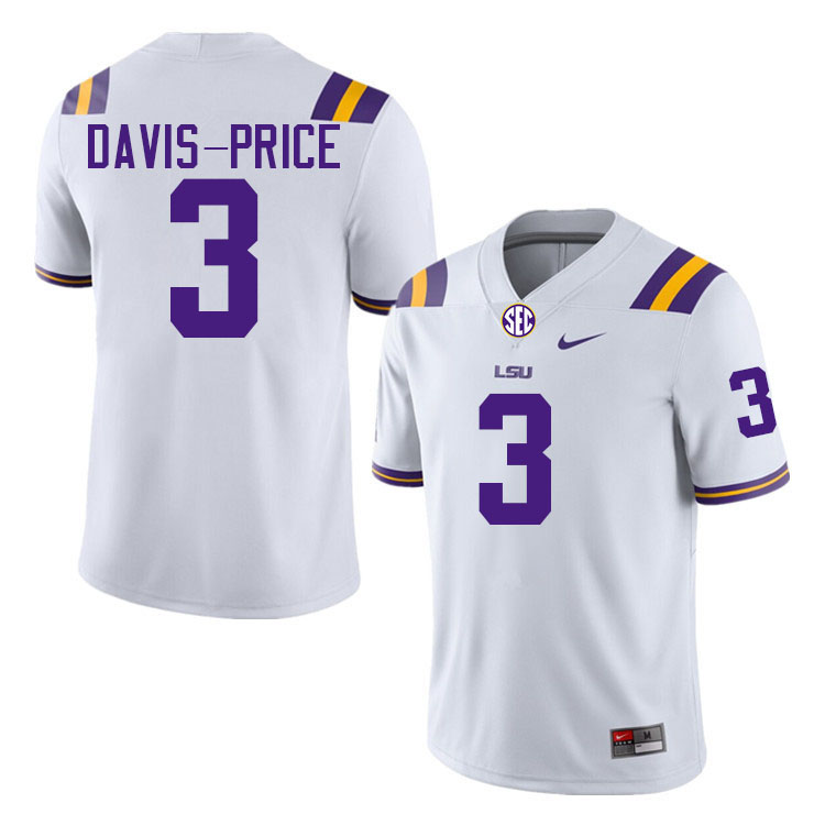 Tyrion Davis-Price LSU Tigers Jersey,Louisiana State University Tigers Football Jersey-White